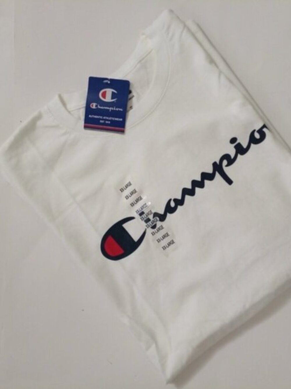 Champion Classic White T-Shirt – Men’s XXL | 100% Cotton Jersey | New With Tags